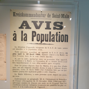 Affiche d'interdiction allemande